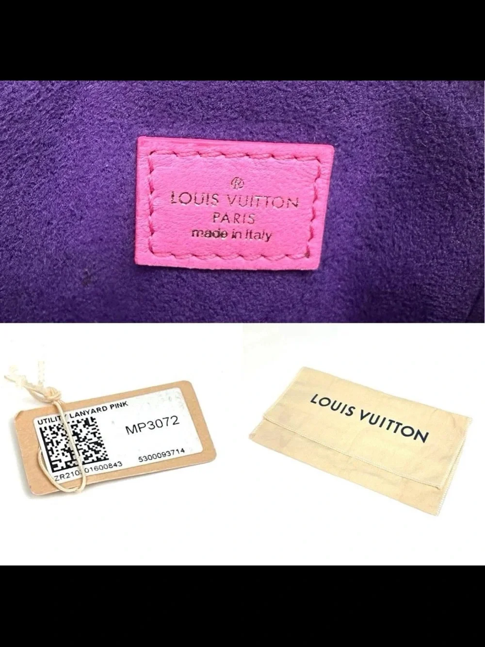 Louis Vuitton Hot Pink Monogram Square Coin purse with Strap